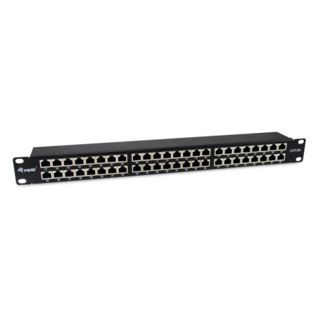 pannello patch equip schermato 1u 48-port 19" cat.6a nero