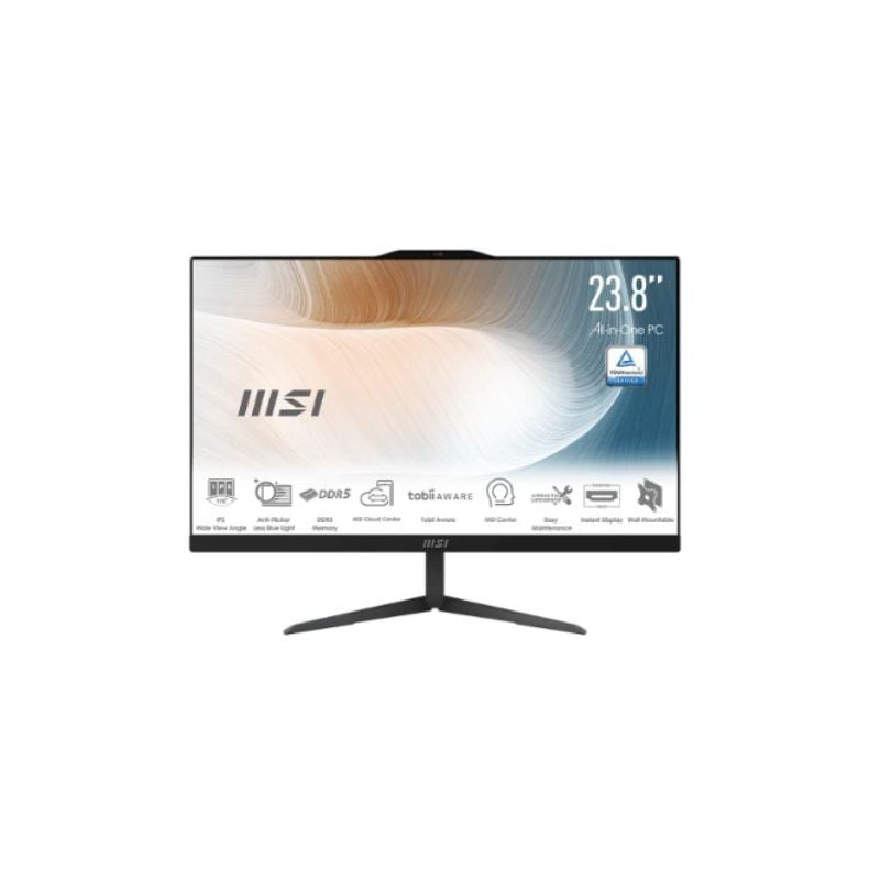 Pc all-in-one 23.8" msi modern am242 1m-1252xit
