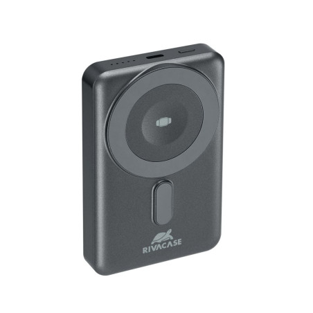 Powerbank riva case wireless 15w+qc/pd20 w+ipod 10000 mah nero/grigio