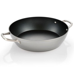 Padella profonda tescoma grandchef+ con 2 manici 32cm nero [606962]