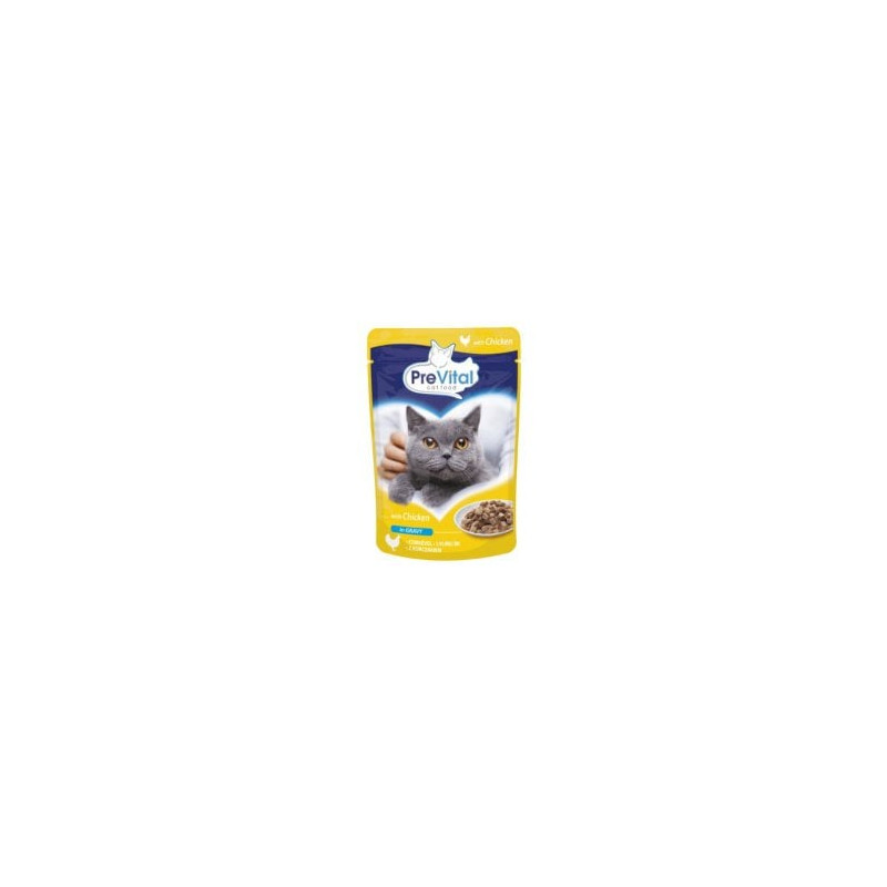 Cibo umido prevital cat food mix 4 flavors pollo per gatti
