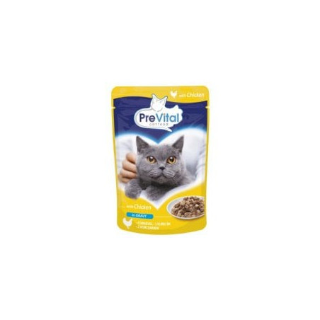 Cibo umido prevital cat food mix 4 flavors pollo per gatti