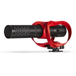 Microfono rode videomic go ii helix con supporto elicoidale nero/rosso