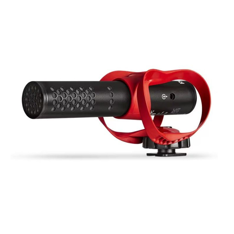 Microfono rode videomic go ii helix con supporto elicoidale nero/rosso