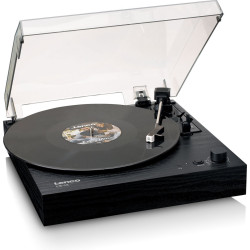 Giradischi lenco ls-15bk con bluetooth nero [ls15]