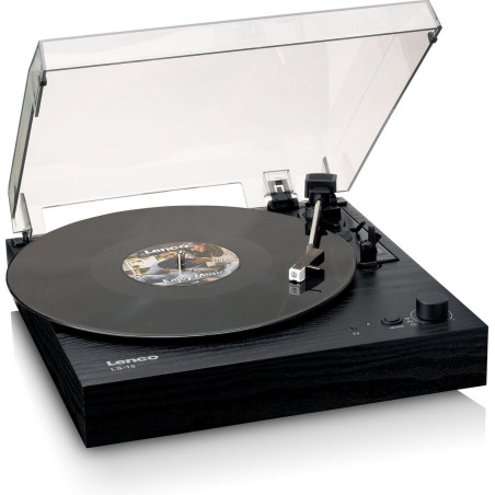 Giradischi lenco ls-15bk con bluetooth nero [ls15]