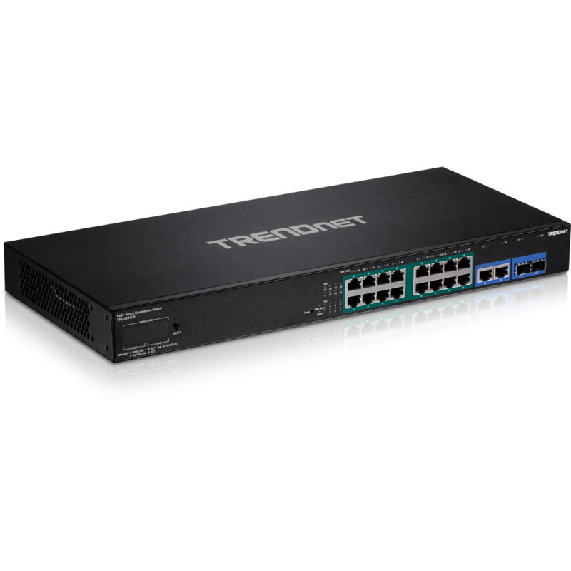 Switch trendnet gestito 18 porte gigabit ethernet 10/100/1000 nero