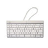 Tastiera ergonomica r-go split senza filo bluetooth qwerty bianco/argento