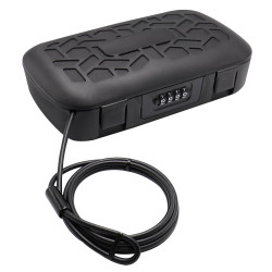 Cassaforte portatile techly con cassetta di sicurezza a combinazione