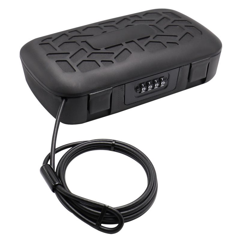 Cassaforte portatile techly con cassetta di sicurezza a combinazione