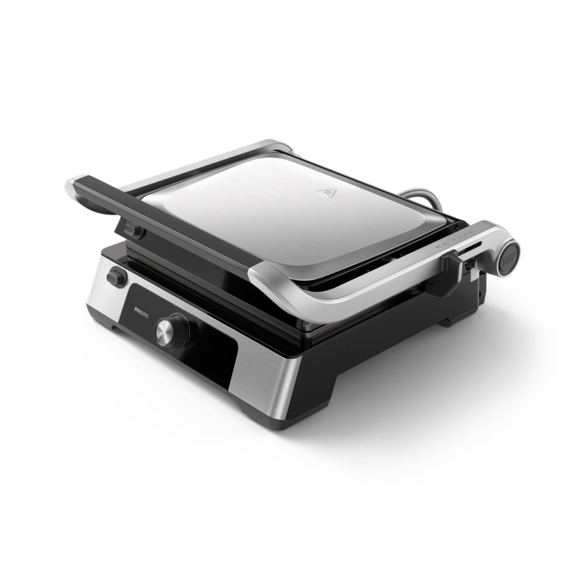 Grill elettrico philips hd6301/90 2200w acciaio inossidabile/nero