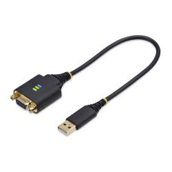 Cavo adattatore startech.com rs232 usb-a db9 0.3m nero [1p1ffcn-usb-serial]