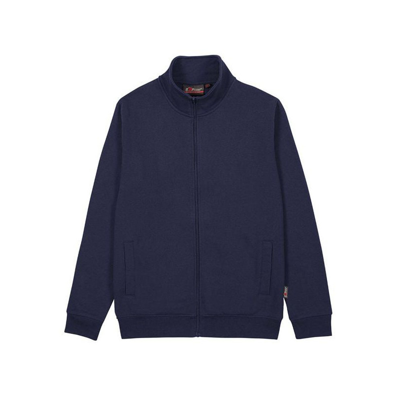 Felpa da lavoro u power sotra zip lunga taglia l blu [cy296db-l]