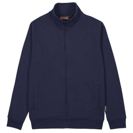 Felpa da lavoro u power sotra zip lunga taglia s blu [cy296db-s]