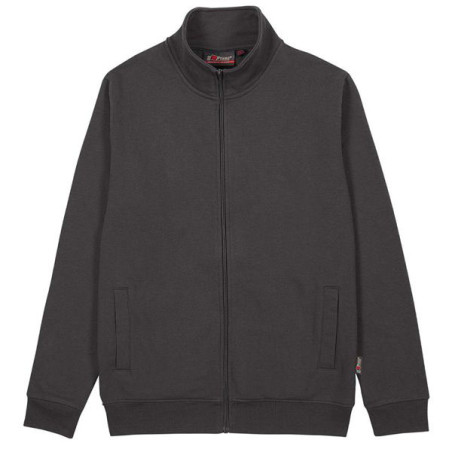 Felpa da lavoro u power sotra zip lunga taglia m grigio meteorite