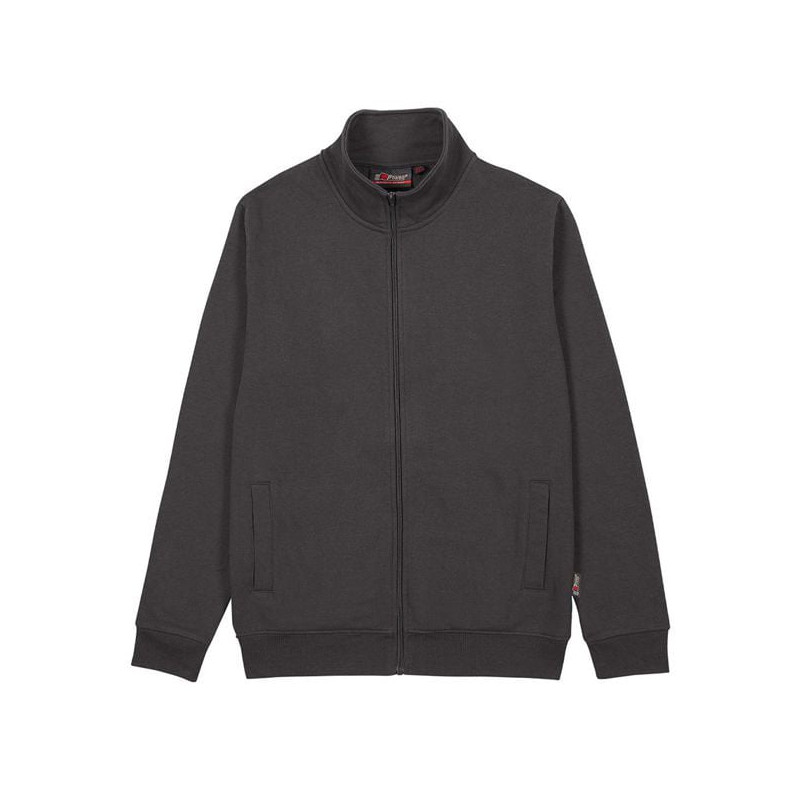 Felpa da lavoro u power sotra zip lunga taglia xl grigio meteorite