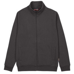 Felpa da lavoro u power sotra zip lunga taglia xxl grigio meteorite