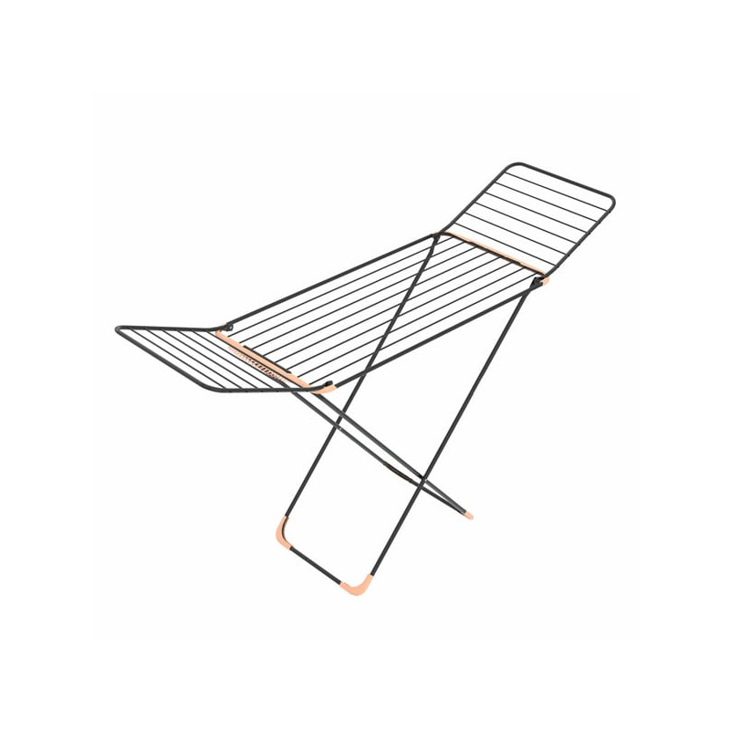 Stendibiancheria doppio xtra 12085 tommy 178x55cm alluminio nero