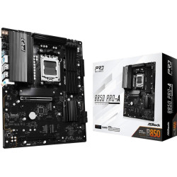 Scheda madre asrock b850 pro-a atx 4xddr5 am5 nero [90-mxbqm0-a0uayz]