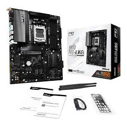 Scheda madre asrock b850 pro-a wifi atx 4xddr5 am5 nero [90-mxbqn0-a0uayz]