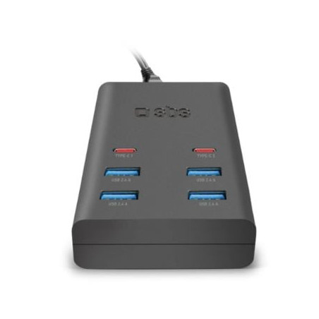 Stazione di ricarica usb sbs 6 porte nero