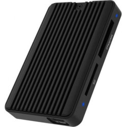 Lettore di carte sd raidsonic ib-cr504-c31 nero [61078]