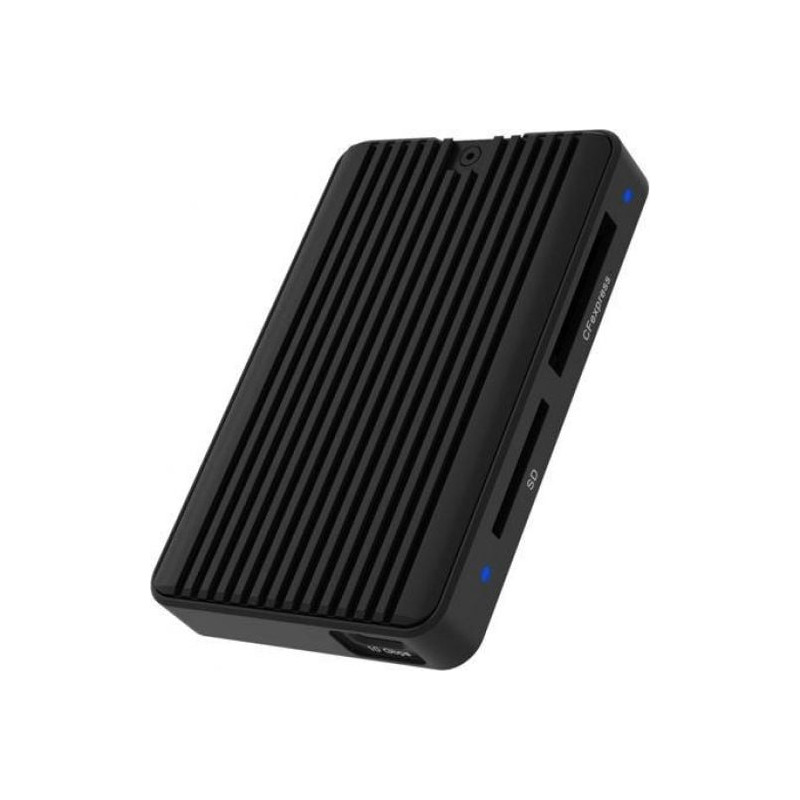 Lettore di carte sd raidsonic ib-cr504-c31 nero [61078]