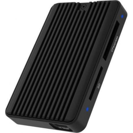 Lettore di carte sd raidsonic ib-cr504-c31 nero [61078]