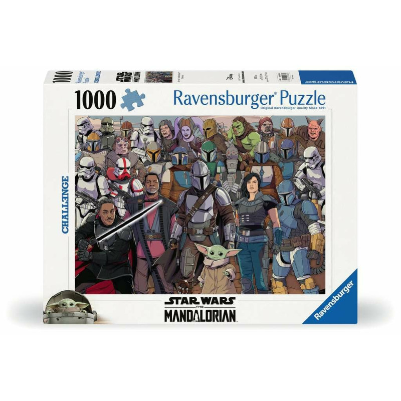 Puzzle ravensburger challenge star wars mandalorian multicolore 1000pezzi