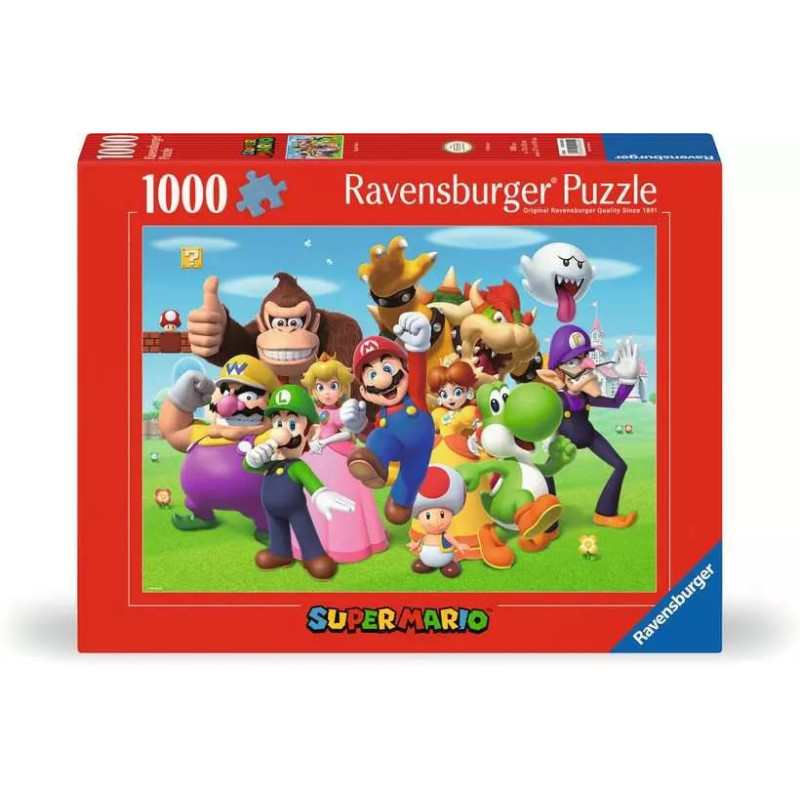 Puzzle ravensburger super mario multicolore 1000pezzi [12000455]