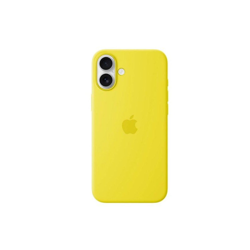 Custodia apple con magsafe in silicone per iphone16 plus 14.7cm giallo