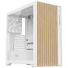case itek woody gaming tower atx bianco [itgcawo28w]