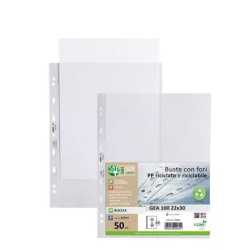 Buste sei rota cf50 buccia a4 220x300cm 50buste trasparenti [702212]