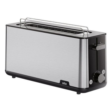 Tostapane braun ht 1610 purshine nero/acciaio inox [0x23010043]