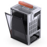 Case jonsbo t6 mini-tower, mini-itx, tempered glass, argento/legno