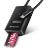 Adattatore usb axagon adm2-cm con cavo usb tipo c 10cm nero [aiaxnoamd2cm001]